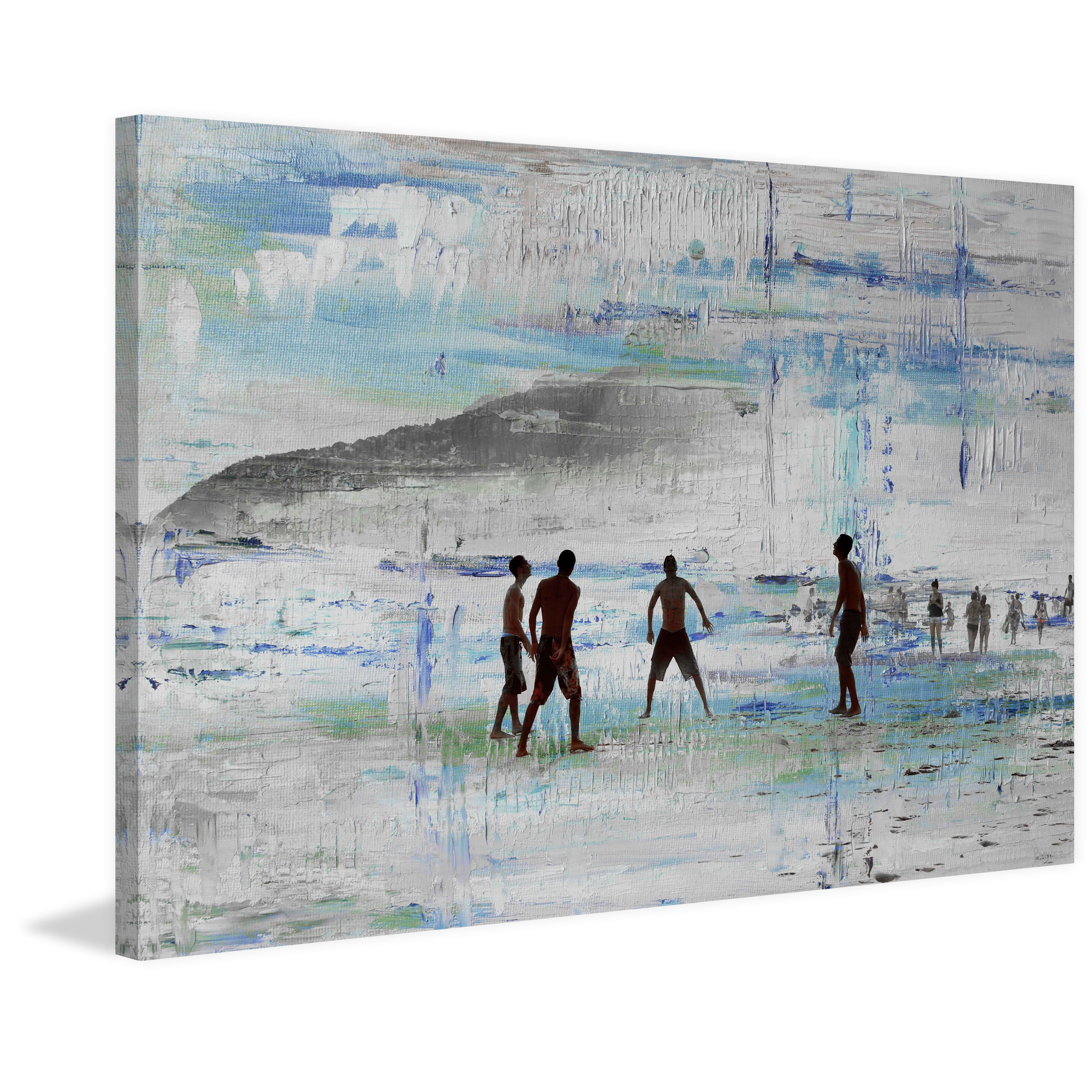 "Sand Games" Painting Print on Wrapped Canvas