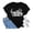 Black, variant on Women's Beautiful Crazy Country Music T-Shirt Short Sleeve Letter Graphic Tee Crewneck Loose Fit Casual Western Fashion Top