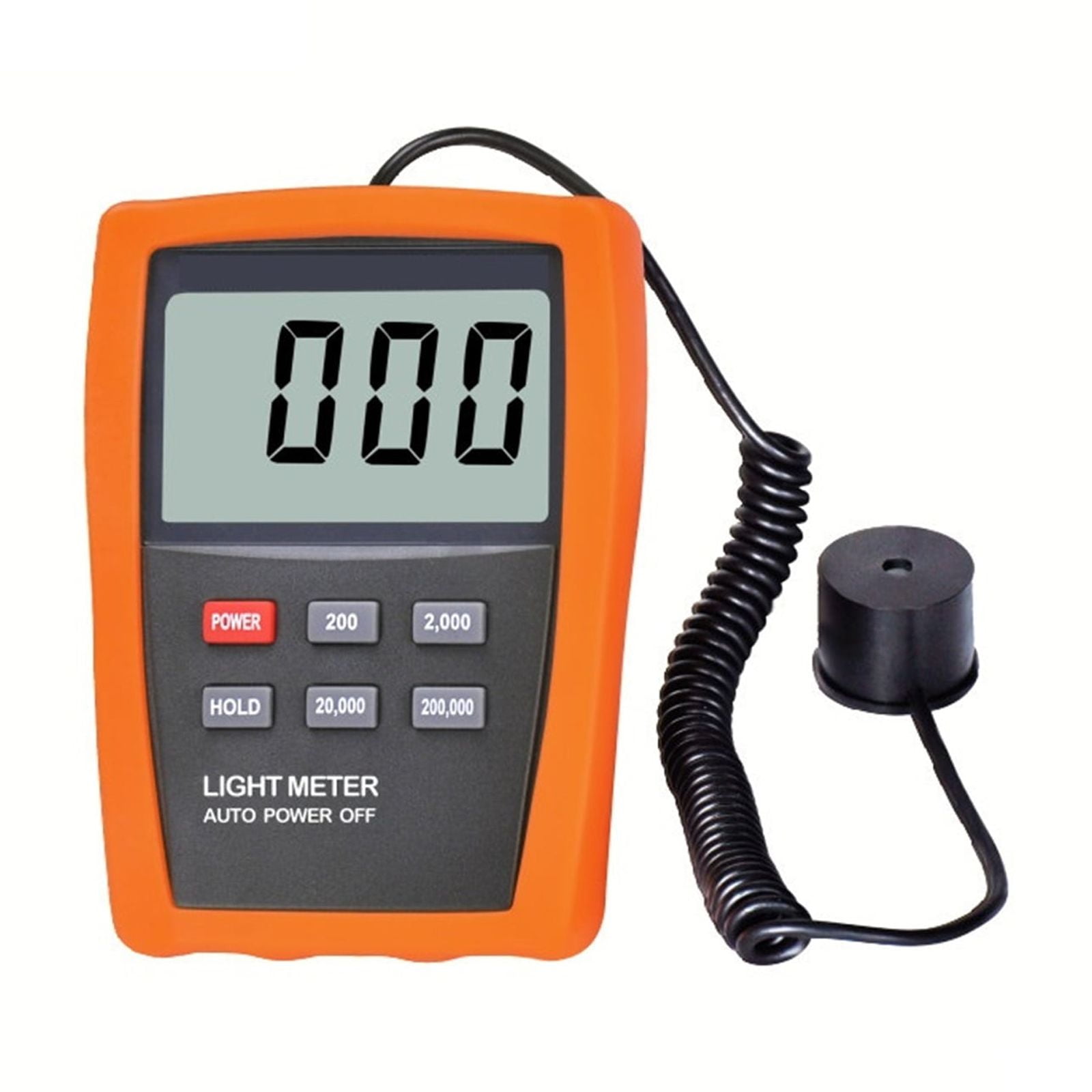LCD Digital Lux Meter 10-200000 Cd/m2 Light Meter Linear UV Brightness Detector For Eye CRT TV LED Screen Data Hold, Versatile Applications