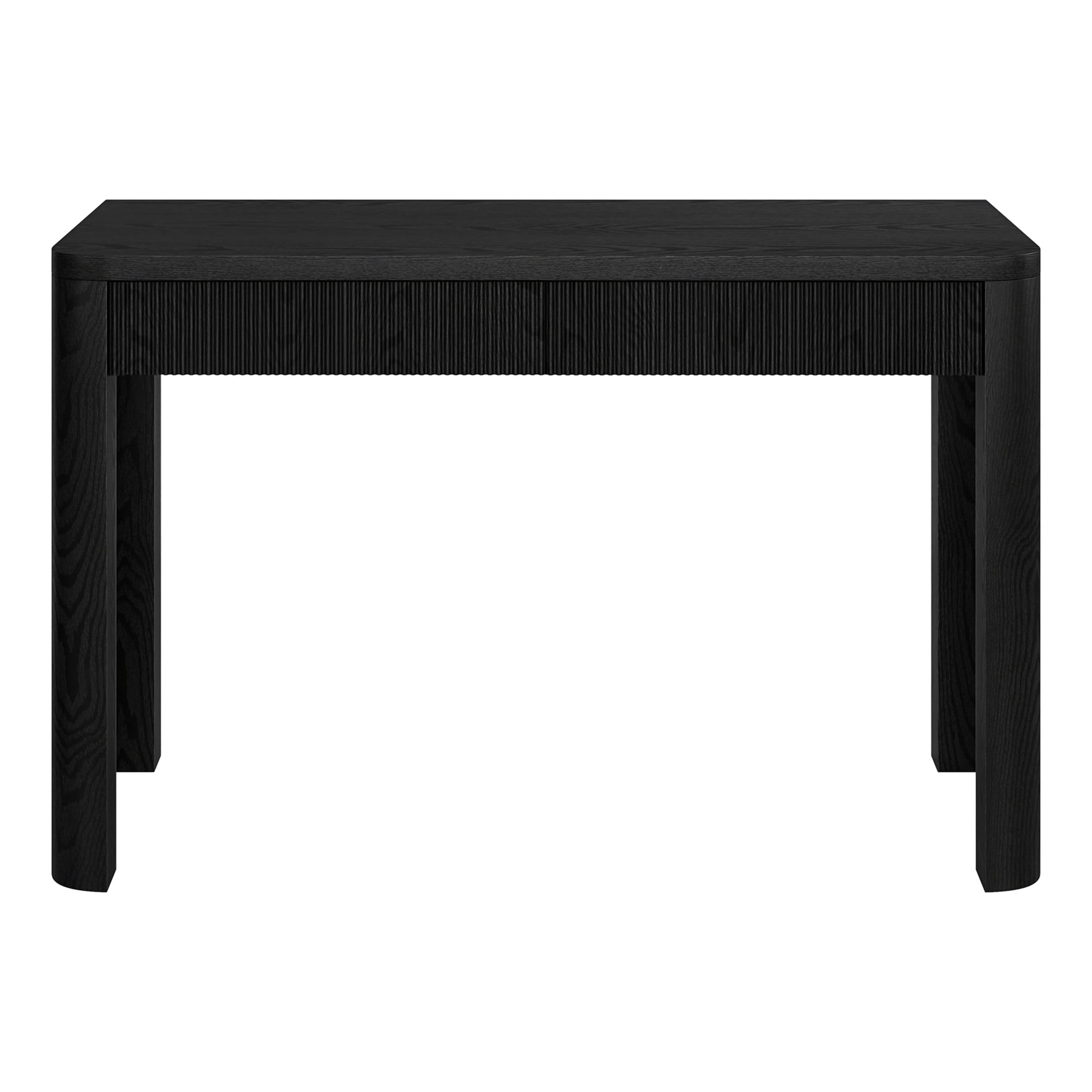 Evelyn&Zoe Modern/Contemporary 47.5" Wide Black Grain Home Office
