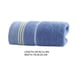 thumbnail image 3 of Toalla hilada de algodón, muy absorbente y suave al tacto, ideal para baño, spa, gimnasio y rostro., 3 of 9