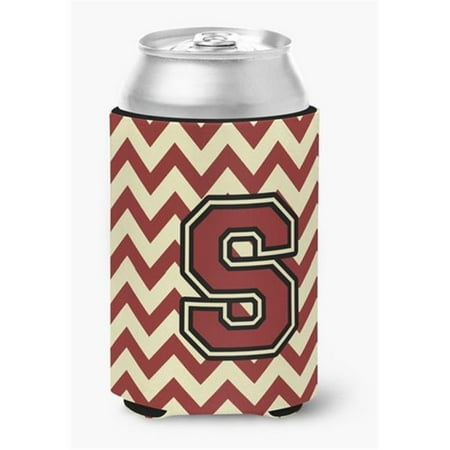 

Letter S Chevron Maroon & Gold Can or Bottle Hugger