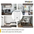 thumbnail image 5 of Whirlpool 50 pt 4,500 Sq. ft. Humidity Absorber Dehumidifier- Built-in Pump, White, Bedroom, Basement, Garage,WHAD50PCW, 5 of 8