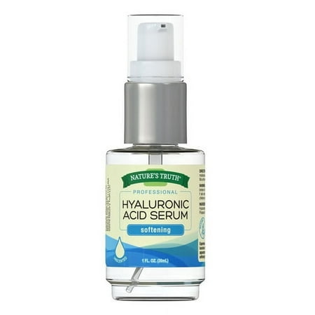 Natures Truth Professional Hyaluronic Acid Serum Softening Unsented, 1 oz, 3 Pack