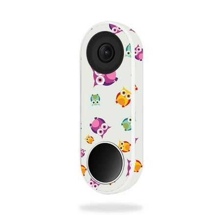 MightySkins NEHEL-Owls Skin for Nest Hello Video Doorbell - Owls