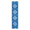 thumbnail image 3 of Unique Loom Kai Collection Area Rug - Warrior (3' 3" x 14' Runner Navy Blue/Ivory), 3 of 7