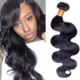 thumbnail image 2 of Paquetes De Cabello Humano Con Ondas Corporales Para Mujeres Paquetes De Ondas De Cabello Brasileño Sin Procesar Extensiones De Cabello Ondulado Negro Natural Para Fiesta De Cosplay Serendint CE008681-02, 2 of 6