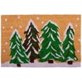 thumbnail image 2 of 17" X 29" Natural and Green Coir Christmas Trees Outdoor Christmas Door Mat, 2 of 3