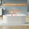 thumbnail image 2 of ANGELES HOME 67" Acrylic Freestanding Bathtub, Soaking White Bathtub with White Drain and Integrated Slotted Overflow Included, 78 Gallons, Glossy White, 2 of 15