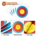thumbnail image 4 of Archery Targets Paper, 50Pcs Bow and -Targets for Hunting Backyard, Archery Target Practice Accessories 5 Rings, 4 of 5