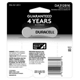 Duracell EasyTab 312 Hearing Aid Batteries, Size 312 Brown, 16 Pack