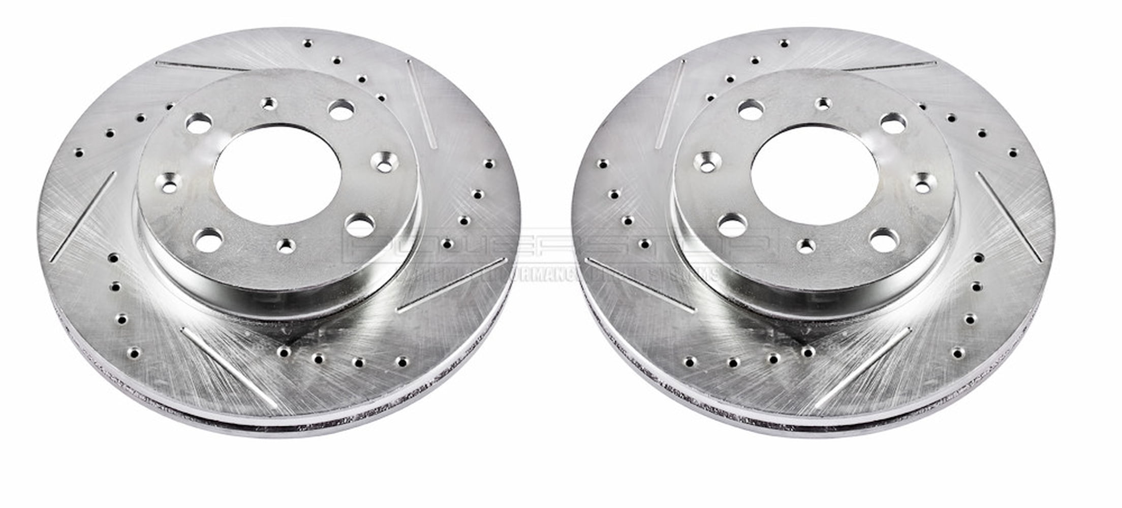 Disc Brake Rotor Set-Front Drilled and Slotted Brake Rotor Pair Front Power Stop 