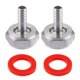 thumbnail image 1 of Uds. de Acoplador de Barril de Cerveza de Acero Inoxidable, Kit de Conector de LíNea de Cerveza, Tuerca Hexagonal, Rosca G de 5/8 Pulgadas X LengüEta de 5/16 Pulgadas, 1 of 6