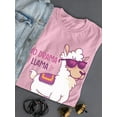 thumbnail image 3 of No Drama Llama W Sunglasses T-Shirt Women -Smartprints Designs, Female Medium, 3 of 4