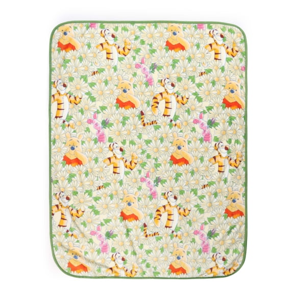 Winnie The Pooh Kids Throw Blanket, Soft Coral Fleece, Multicolor, Disney, 46" x 60"