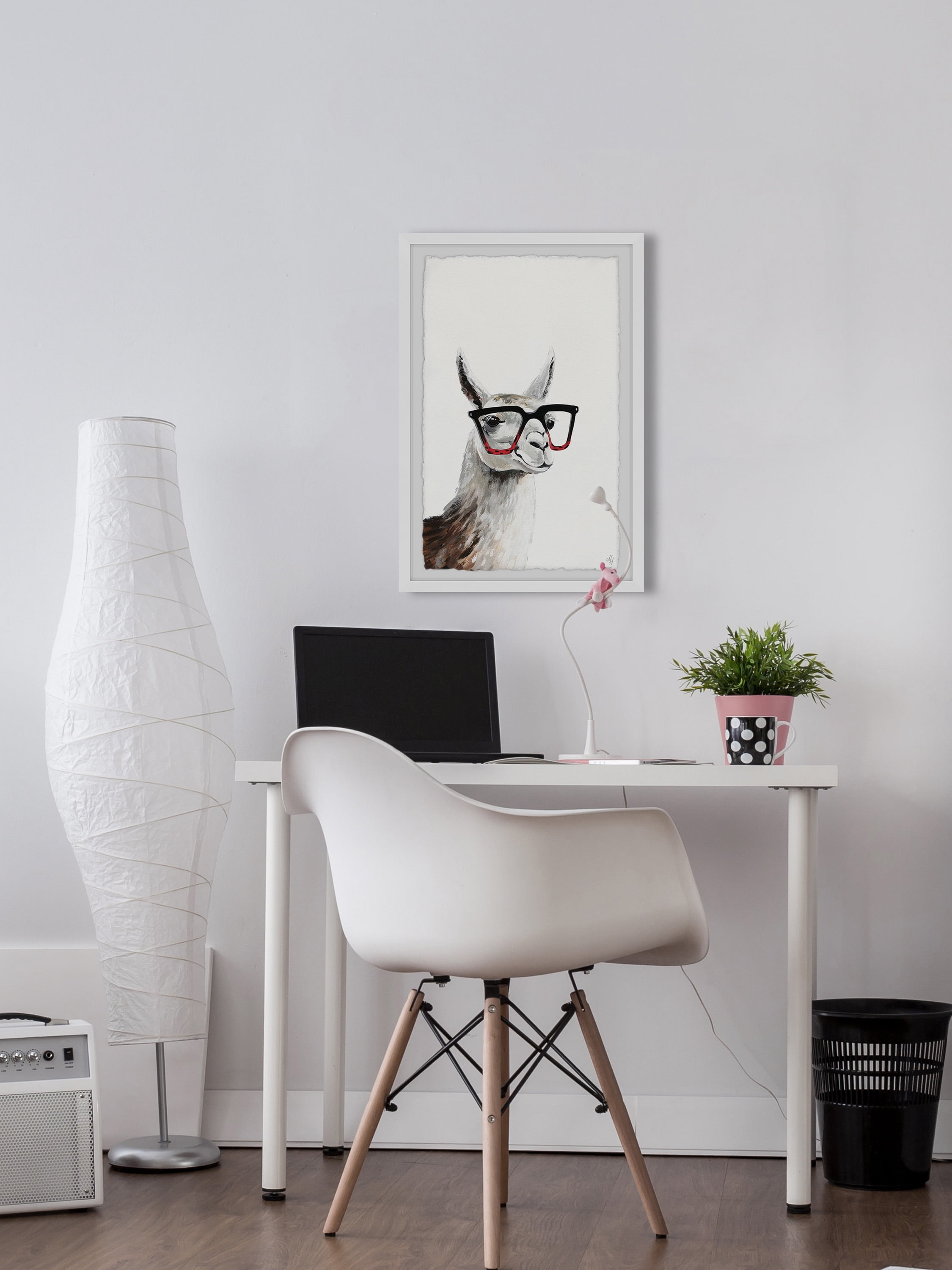 Marmont Hill Smart Llama II Framed Wall Art