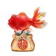 thumbnail image 1 of Estatua de Feng Shui chino, adorno de mesa, escultura decorativa KOI de buena Bolsa dorada, 1 of 9