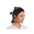 Skeleteen George Washington White Rubber Wig - Historical Colonial Powdered Wig With Ponytail For Adults And Kids Costume Accessory