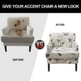 thumbnail image 3 of Eurhowing 2-Piece Wingback Chair Slipcover, Stretch Armchair Cover with Cushion Cover, Furniture Protector for Living Room, 3 of 9