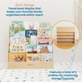 thumbnail image 4 of ECR4Kids Streamline Single-Sided Book Display with Storage, Classroom Bookshelf, Natural, 4 of 10