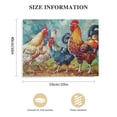 thumbnail image 2 of Nawypu Rooster Cock Painting Wall Art Farmhouse Wall Decor Canvas Posters Prints for Living Room Bedroom Office Kitchen Decor, 2 of 5