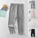 thumbnail image 4 of Odeerbi 2-8 Años Niñas Mallas de Algodón Con Estampado Love Mallas Elásticas Pantalones Capris Verano Pantalones Elásticos Transpirables, 4 of 4
