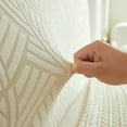 thumbnail image 2 of Nvzi 1 paquete completo de funda protectora para cabecera de cama elástica de felpa gruesa, decorativa, antipolvo, 150 cm de largo (verde), 2 of 5