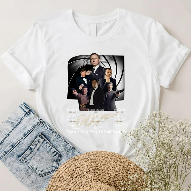Thank You For The Memories-James-Bond-007-Gift T-Shirt Thank You For The Memories-James-Bond-007-Gift T-Shirt