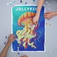 thumbnail image 3 of Jellyfish, Vivid Series (1000 Piece Puzzle, Size 19x27, Challenging Jigsaw Puzzle for Adults and Family, Made in USA), 3 of 4