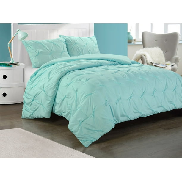 Heritage Club Solid Pintuck Comforter, Mint Color Bedding Sets