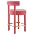 thumbnail image 3 of Toulouse Performance Velvet Counter Stool, 3 of 3