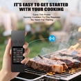 thumbnail image 5 of Bluetooth Wireless Meat Thermometer, Smart Digital Cooking Thermometer with 2 Ultra-Thin Probes, No App Needed, 800FT Range, IP67 Waterproof - for BBQ, Grill, Oven, Smoker, 5 of 7