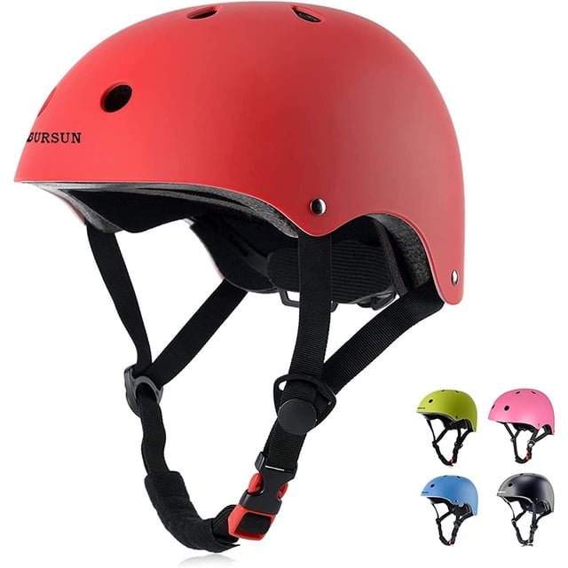 Casco de bicicleta para niños BURSUN con ventilación y ajustable de 8 a 14 años