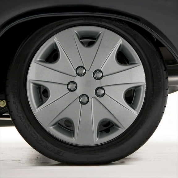 Set of Four 15" Silver Hubcap Wheel Covers for 2003-2004 Honda Accord (Push-on)