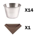 thumbnail image 4 of Artcome 14 Pack Stainless Steel Condiment Sauce Cups Great for Dipping and Portion Cups, 2.5 oz, 4 of 7