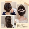 thumbnail image 5 of Large Flat Hair Clips for Women Girls, French Concord Lay Down Claw Clips for Thick Thin Hair, Comfortable Curved Flat Clip, Matte Finish Stylish Strong Hold Hair Accessories, 5 of 8