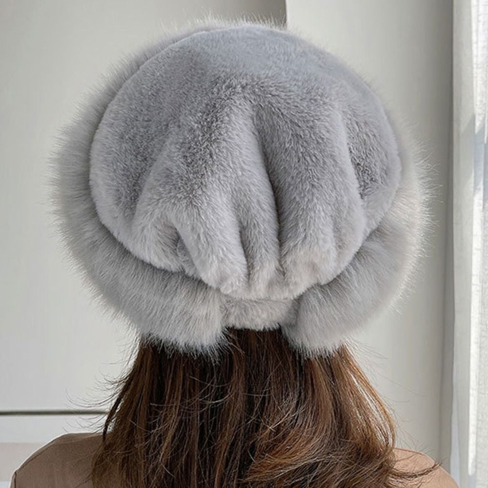 RAPPRG Womens Russian Fur Hat，Winter Fur Hat Warm，Fuax Fur Hat with  Poms，Thick Winter Ladies Furry C…See more RAPPRG Womens Russian Fur  Hat，Winter Fur