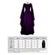 thumbnail image 2 of Qarigey Vestido maxi con cinturón de fiesta de manga larga y cuello para mujer Disfraz de Halloween Cosplay Vestidos púrpura XL, 2 of 4