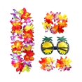 thumbnail image 1 of Conjunto De 2 Collares Hawaianos Para Disfraz De Playa Para Mujer, Vestido Elegante, Decoración, Diadema, Multicolor, 1 of 8
