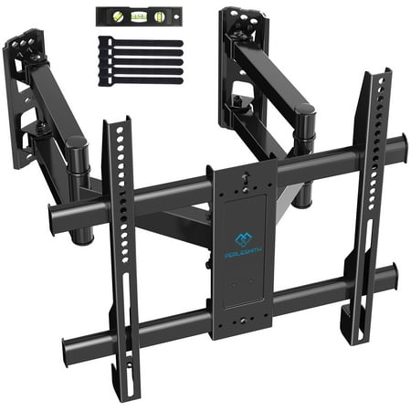 PERLESMITH Corner TV Wall Mount Bracket Full Motion Articulating TV Mount for 26-55 inch Flat/Curved Screen TVs