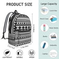 thumbnail image 5 of Waterproof Bohemian Backpack for Students, Rustic Floral Laptop Bag with Side Pockets and Large Capacity, 5 of 5