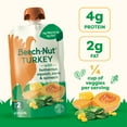 thumbnail image 2 of Beech-Nut Turkey Stage 2 Baby Food, Turkey Butternut Squash Corn & Spinach, Puree Meat Baby Food Pouch, 3.5 oz Pouch, 2 of 10