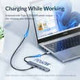 thumbnail image 2 of ORICO Aluminum Type C USB 3.0 HUB 4 Port Multi Splitter PD60W TF SD Reader OTG For Lenovo HUAWE Macbook PC Computer Accessories, 2 of 9