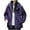 Purple, variant on Women's Ski Snow Jacket Warm Winter Waterproof Coat Snowboard Rain Jacket Hooded Windproof Windbreaker with Pockets Coffee XXXXL