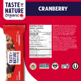 thumbnail image 3 of Taste of Nature Organic Cranberry Snack Bars 16 x 40g, 3 of 6