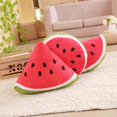 thumbnail image 2 of Cool Semicircle Watermelon Plush Pillow Stuffed Triangular Fruit Doll, 2 of 5