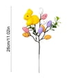 thumbnail image 3 of HuiXinOu Easter Spring Bunny Egg Floral Picks Artificial Flower Stems with Foam Berry and Egg Accents Decorative Ornaments for Room Table Holiday Party Decor, 3 of 6