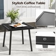 thumbnail image 6 of GVN Backyard Furniture Sets,Outdoor Furniture Sets,3 Pieces Patio PE Wicker Bistro Set with Quick-Drying Foam-Black, 6 of 6