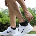 thumbnail image 3 of 6 pares de calcetines tobilleros acolchados para hombre, calcetines informales transpirables de corte bajo, calcetines para correr, calcetines deportivos antideslizantes y transpirables, 3 of 5