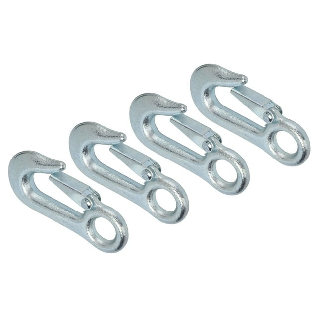 Safety Hook,4Pcs Winch Hook Galvanized Winch Hook Slip Hook Set Unmatched Quality